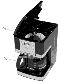 Page A Diagram and Parts List for JWTX85  Mr Coffee Coffee Maker